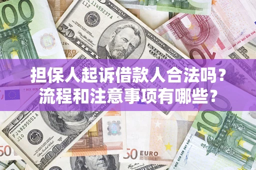 北京担保人起诉借款人合法吗？流程和注意事项有哪些？
