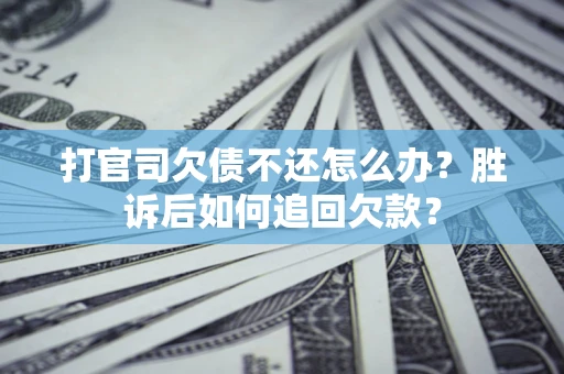 北京打官司欠债不还怎么办？胜诉后如何追回欠款？
