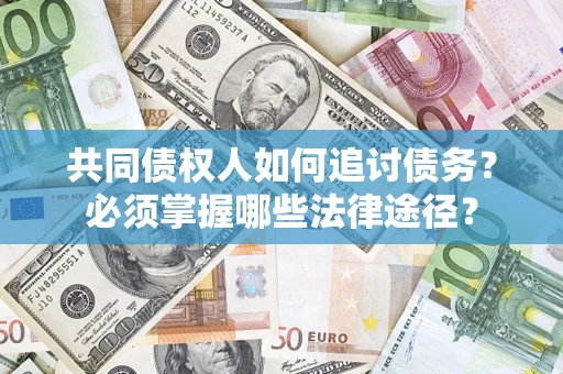 北京共同债权人如何追讨债务？必须掌握哪些法律途径？
