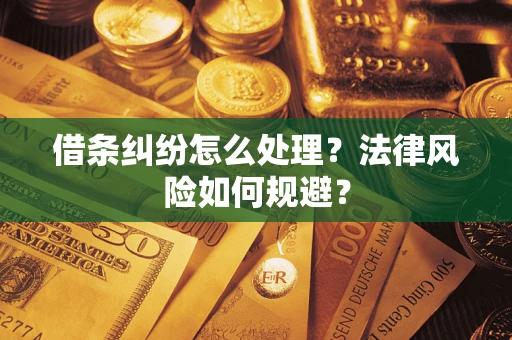 北京借条纠纷怎么处理？法律风险如何规避？