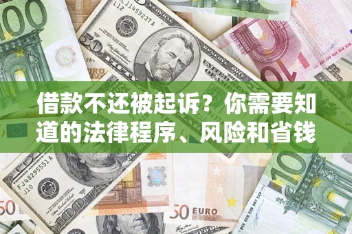 北京借款不还被起诉？你需要知道的法律程序、风险和省钱技巧