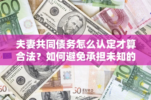 北京夫妻共同债务怎么认定才算合法？如何避免承担未知的债务风险？
